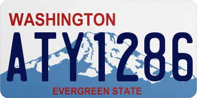 WA license plate ATY1286