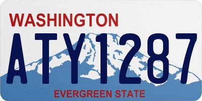 WA license plate ATY1287