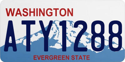 WA license plate ATY1288
