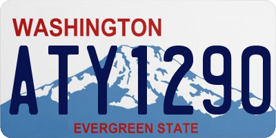 WA license plate ATY1290