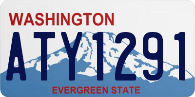 WA license plate ATY1291