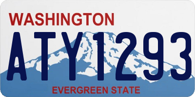 WA license plate ATY1293