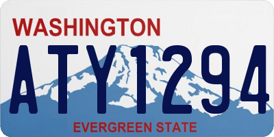 WA license plate ATY1294