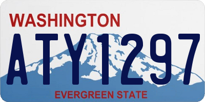WA license plate ATY1297