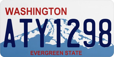 WA license plate ATY1298