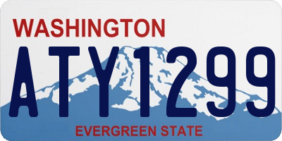 WA license plate ATY1299