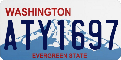 WA license plate ATY1697
