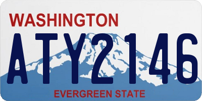 WA license plate ATY2146