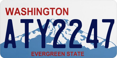 WA license plate ATY2247