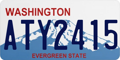 WA license plate ATY2415