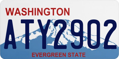 WA license plate ATY2902