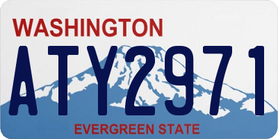 WA license plate ATY2971