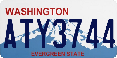 WA license plate ATY3744