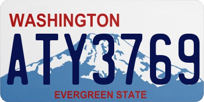 WA license plate ATY3769