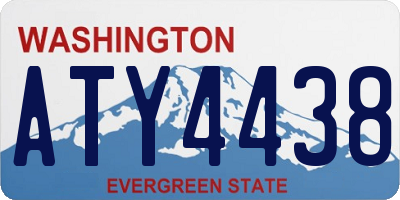 WA license plate ATY4438