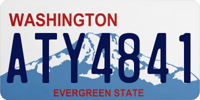 WA license plate ATY4841