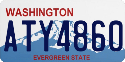 WA license plate ATY4860