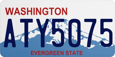 WA license plate ATY5075