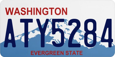 WA license plate ATY5284