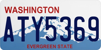 WA license plate ATY5369