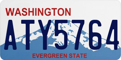 WA license plate ATY5764