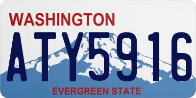 WA license plate ATY5916