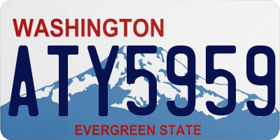 WA license plate ATY5959