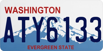 WA license plate ATY6133