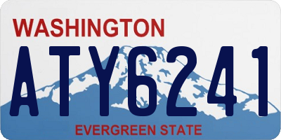 WA license plate ATY6241
