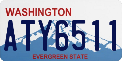 WA license plate ATY6511