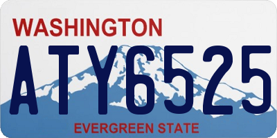 WA license plate ATY6525