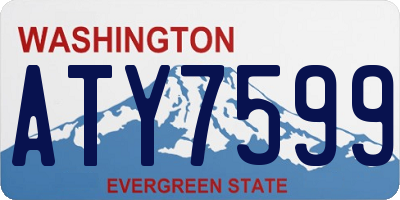 WA license plate ATY7599