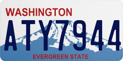 WA license plate ATY7944
