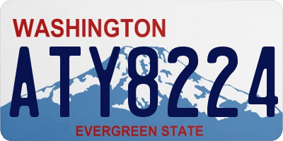 WA license plate ATY8224