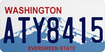 WA license plate ATY8415