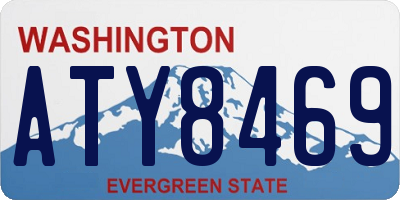 WA license plate ATY8469