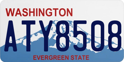 WA license plate ATY8508