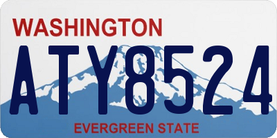 WA license plate ATY8524