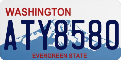 WA license plate ATY8580