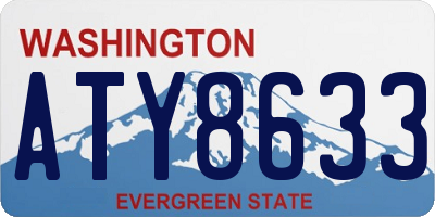 WA license plate ATY8633
