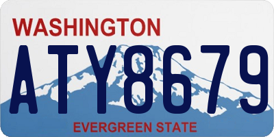 WA license plate ATY8679