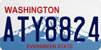WA license plate ATY8824