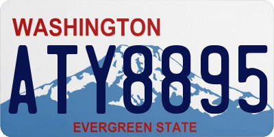 WA license plate ATY8895