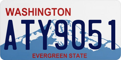 WA license plate ATY9051