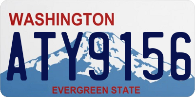 WA license plate ATY9156