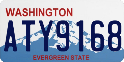 WA license plate ATY9168