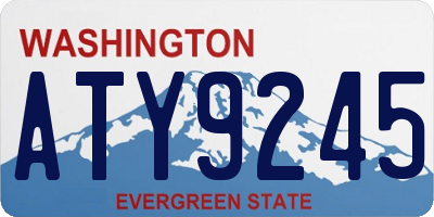 WA license plate ATY9245