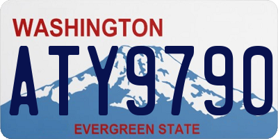 WA license plate ATY9790