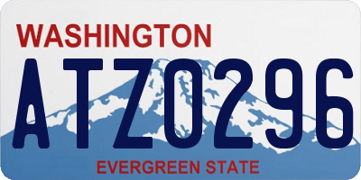 WA license plate ATZ0296