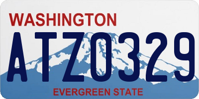 WA license plate ATZ0329